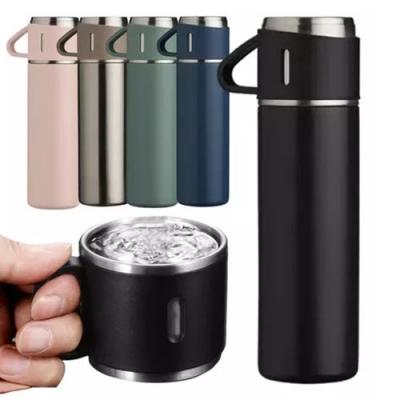 Garrafa Térmica De Inox Quente Ou Frio Tampa Copo 500Ml